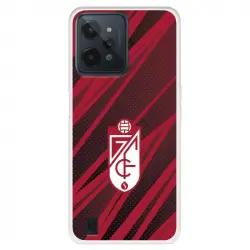 Funda Para Realme C31 Del Escudo - Líneas Rojas Y Negras - Licencia Oficial Granada Cf