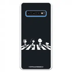 Funda Para Samsung Galaxy S10 Oficial De Peanuts Personajes Beatles - Snoopy