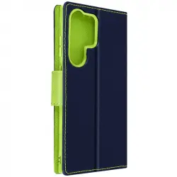 Funda Para Samsung Galaxy S23 Ultra Tarjetero Soporte Azul Oscuro
