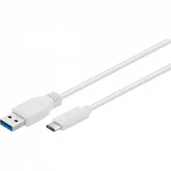 Goobay Cable USB a USB-C Macho/Macho 1m Blanco