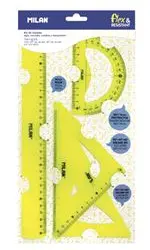 Kit Milan  de reglas Flex&Resistant amarillo Acid