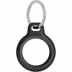 Llavero - Belkin Secure Holder, Compatible con Apple AirTag, Resistente a los golpes, Negro