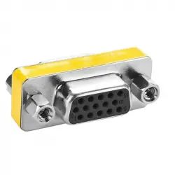 OcioDual Adaptador Doble Conector VGA D-Sub 15 Pines Hembra/Hembra