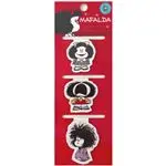 Pack de 3 marcapáginas imantados con la silueta de Mafalda