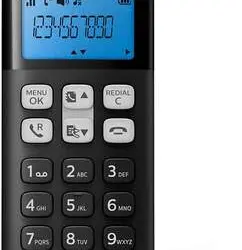 Teléfono inalámbrico Philips D1611B Negro