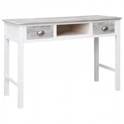 VidaXL Escritorio de Madera 110x45x76cm Gris
