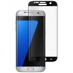 Avizar Protector Cristal Templado Curvo Bordes Negros para Samsung Galaxy S7 Edge