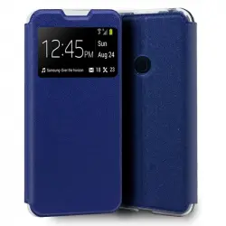 Cool Funda Flip Cover Liso Azul para Samsung Galaxy M21 M215