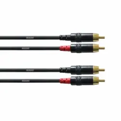 Cordial Cfu 0,6 Cc Cable 2rca-2rca 0,6 Metros