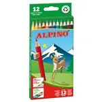 Estuche con 12 lápices de colores Alpino