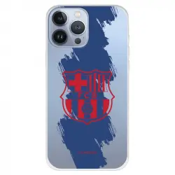 Funda Para Iphone 13 Pro Max Del Barcelona Escudo Rojo Trazo Azul - Licencia Oficial Fc Barcelona
