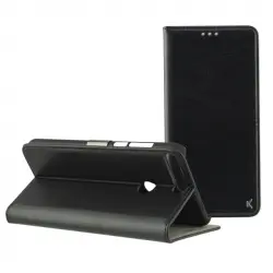 Ksix Funda Folio Standing para Huawei Y7 2018 Negro