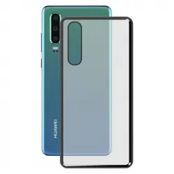 Ksix Funda TPU Metalizada Gris para Huawei P30