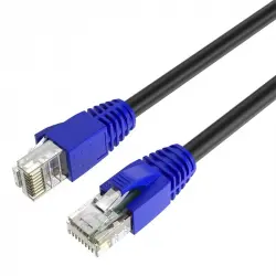 Max Connection Cable de Red UTP RJ45 Cat.6 26AWG Exteriores 30m + 15 Bridas Negro