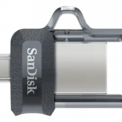 Pendrive para móvil 256 GB - SanDisk Ultra Dual Drive m3.0, Micro USB y 3.0, 130 MB/s, Con Memory Zone, OTG, Gris