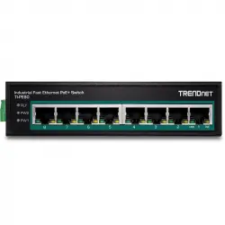 Trendnet TI-PE80 Switch No administrado Fast Ethernet PoE+ 8 Puertos 10/100 Negro