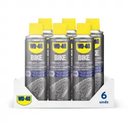 WD-40 Bike Pack 6 Spray Lubricante de Cadenas de Bicicleta 250ml