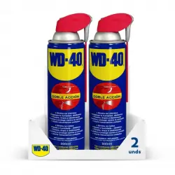 WD-40 Pack 2 Spray Lubricante Doble Acción 500ml