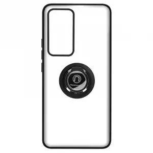 Avizar Funda con Anillo Metálico Negra para Xiaomi 12T/12T Pro