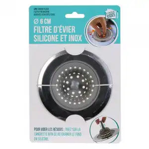 Filtro fregadero silicona y acero inox