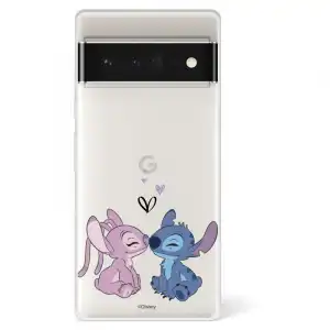 Funda Para Google Pixel 6 Pro Oficial De Disney Angel & Stitch Beso - Lilo & Stitch