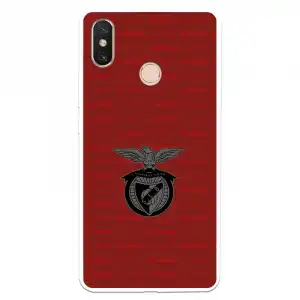 Funda Para Xiaomi Mi Max 3 Del Escudo Fondo Granate - Licencia Oficial Benfica