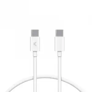 Ksix Cable de Carga USB-A a USB-C 12W 1m Blanco
