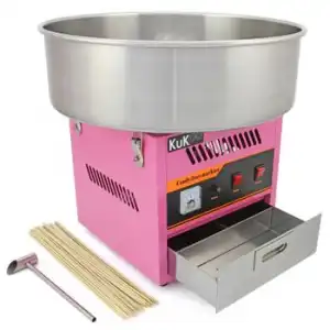 Máquina De Algodón De Azúcar Kukoo Con 500 Palillos