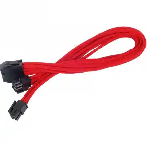 SilverStone PP07-EPS8R Cable Extensor de Alimentación EPS 8 Pin a EPS/ATX 4+4 Pin 30cm Rojo