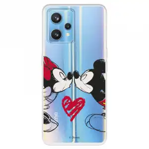Funda Oficial de Disney Mickey y Minnie Beso Clásicos Disney para Realme 9 Pro+