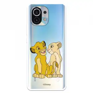 Funda Para Xiaomi Mi 11 Oficial De Disney Simba Y Nala Silueta - El Rey León