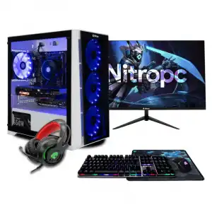 NitroPC Pack Gold AMD Ryzen 5 5500/16GB/1TB + 480GB SSD/GTX 1660 SUPER + Monitor 22" FullHD