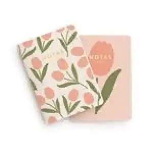 Set de 2 libretas de bolsillo Charuca Tulipanes