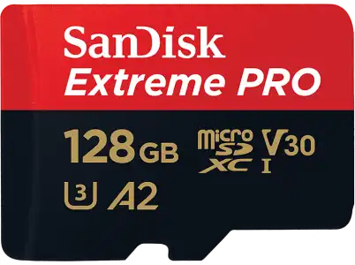 Tarjeta Micro SDXC - SanDisk Extreme PRO, 128 GB, Hasta 200 MB/s, UHS-I, U3, V30, A2, 4K UHD y Full HD, Negro