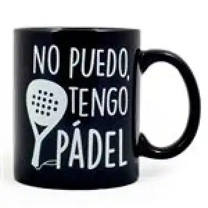 Taza con mensaje No puedo, tengo pádel