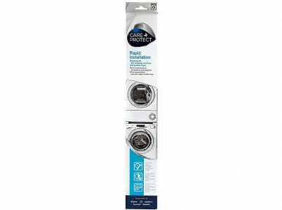 Accesorio lavadora secadora - Care+Protect WSK1101/2, Kit de Unión, Universal, Profundidad 47-62 cm, Blanco