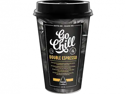 Café en vaso - Delta Double expresso Go Chill, 230 ml, Listo para llevar, Leche