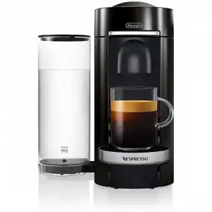 DeLonghi Vertuo Plus Cafetera Nespresso Negra + 12 Cápsulas