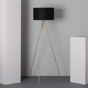 Efectoled Lámpara De Pie Carla Smart Wifi Con Regulador Negro