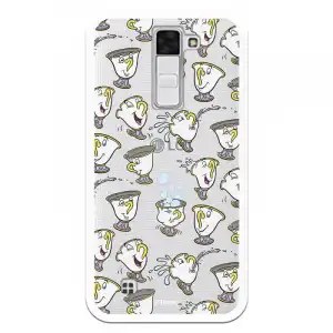 Funda Oficial Disney Chip Potts Siluetas Transparente Para Lg K8