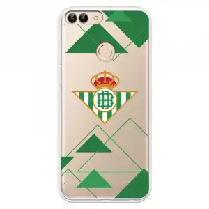 Funda Para Huawei P Smart Del Betis Escudo Fondo Transparente - Licencia Oficial Real Betis Balompié