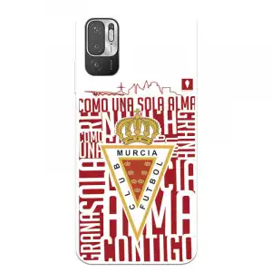 Funda para Xiaomi Redmi Note 10 5G del Real Murcia Escudo Fondo Blanco - Licencia Oficial Real Murcia