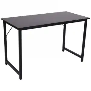 Homcom Mesa Escritorio Elevable Ajustable 120x60x73cm Negro