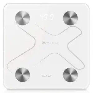 Phoenix PHBTSCALEW Báscula de Baño Digital Bluetooth Blanca