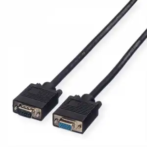 Roline Cable VGA Alta Calidad HDB15 Macho/Hembra 50m Negro