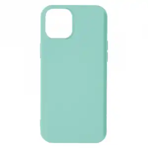 Avizar Funda de Silicona Flexible Acabado Tacto Suave Turquesa para iPhone 13 Mini
