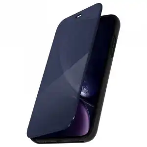 Avizar Funda Libro Translúcida Negra para iPhone XR