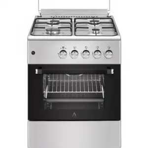 Cocina De Gas Alpha Vulcano Lux Eco-60 Inox, Encendido Automático Y Esmaltado Antiadherente. *alta Gama*