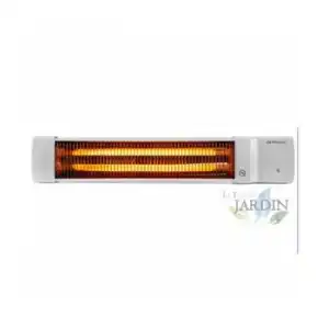 Estufa De Cuarzo Para Baño Bb5002 Orbegozo. 600-1200 W. 2 Barras De Cuarzo. Pantalla Orientable. Interruptor De Tirador