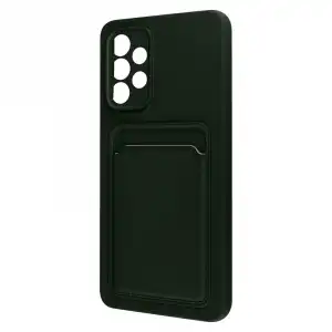 Forcell Funda Silicona Flexible con Tarjetero Verde para Samsung Galaxy A53 5G